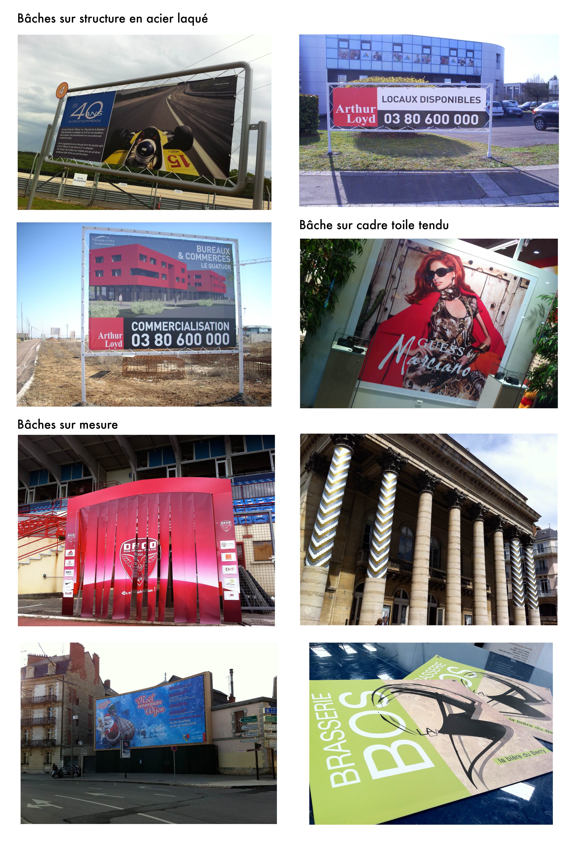 Banderole faconnes - baches dijon